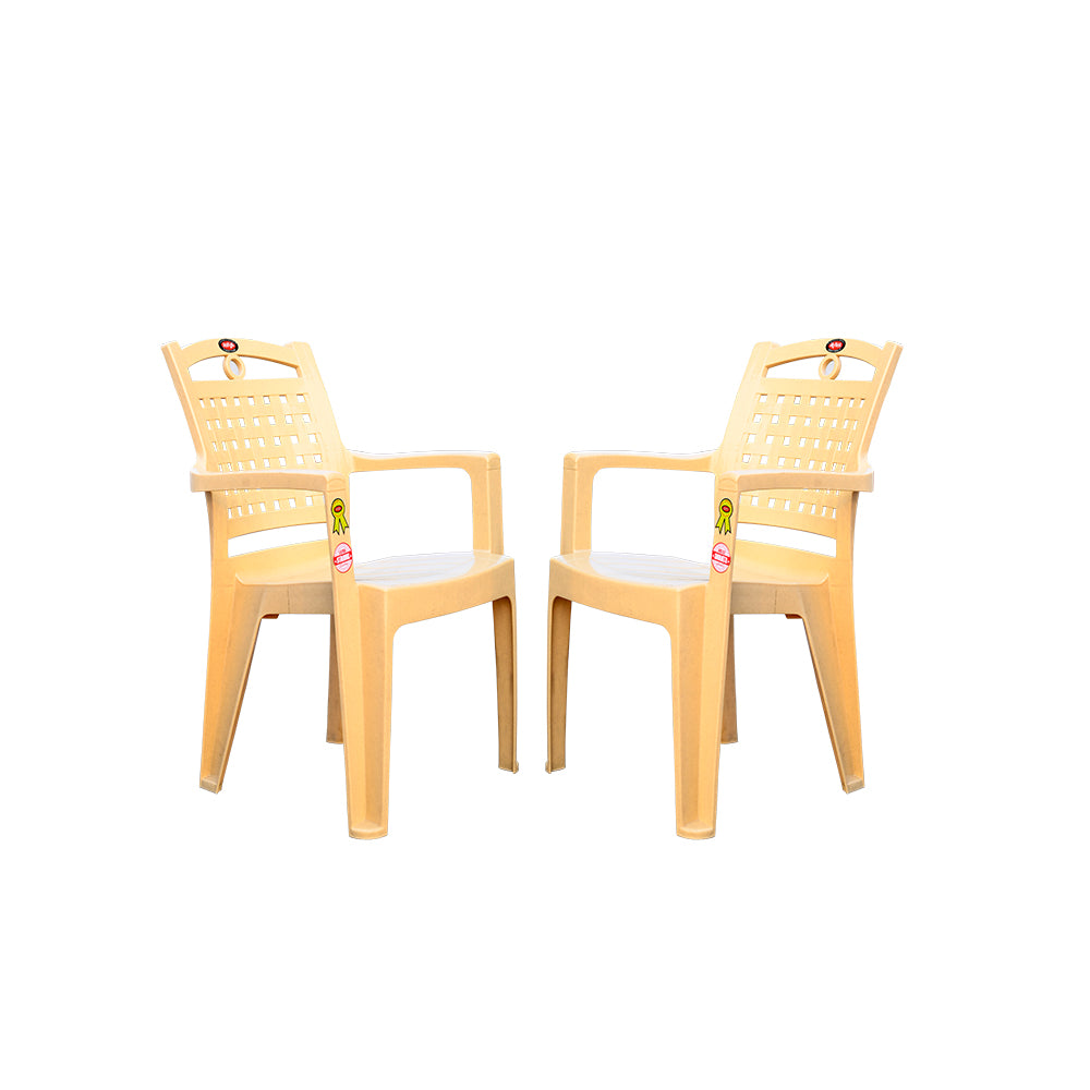 Comfy Plastic Chair Set of 2 - Ergonomic Chair