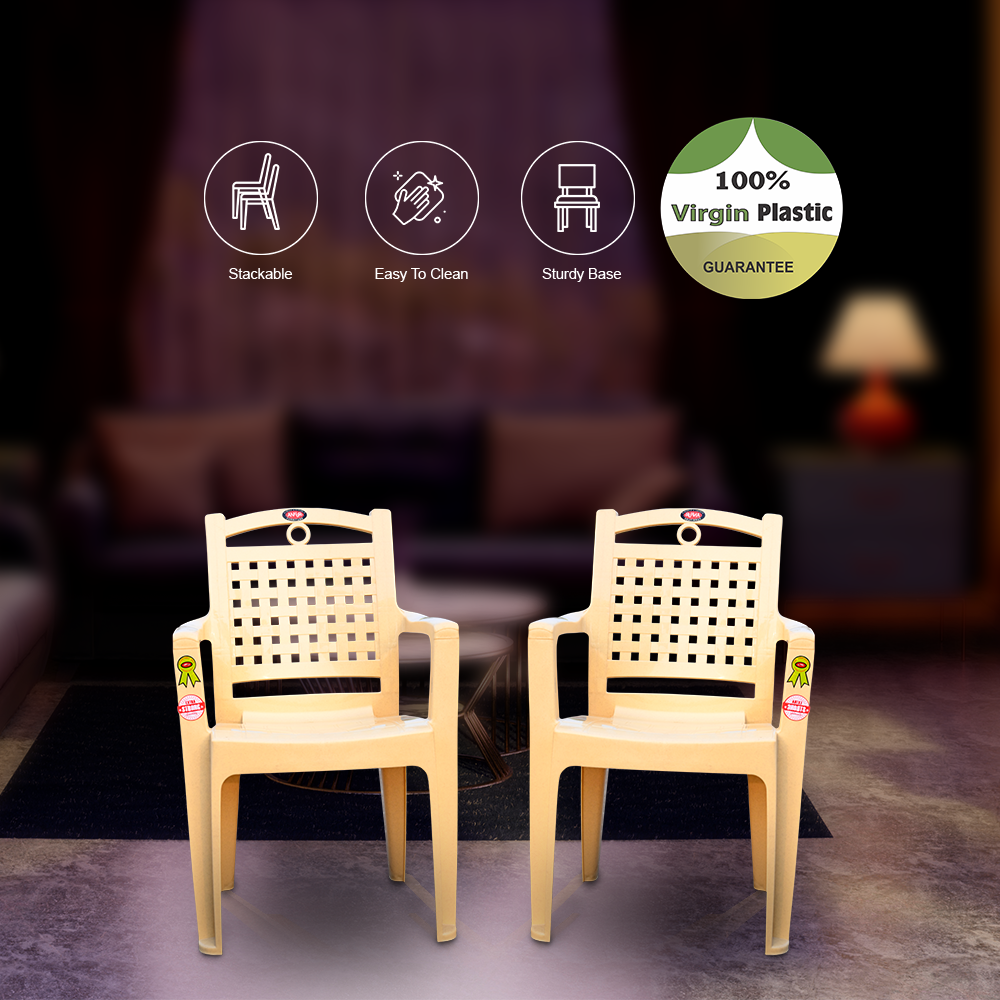 Comfy Plastic Chair Set of 4 - Dining Chair
