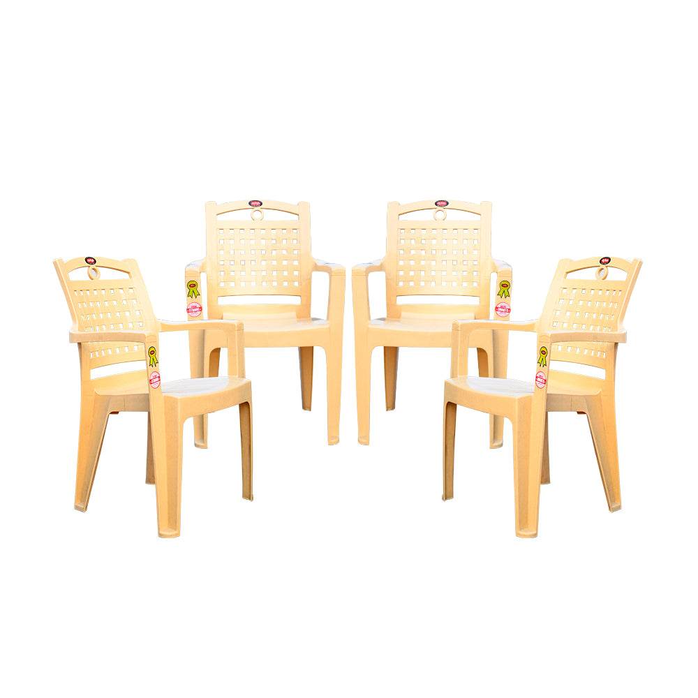 Comfy Plastic Chair Set of 4 - Dining Chair