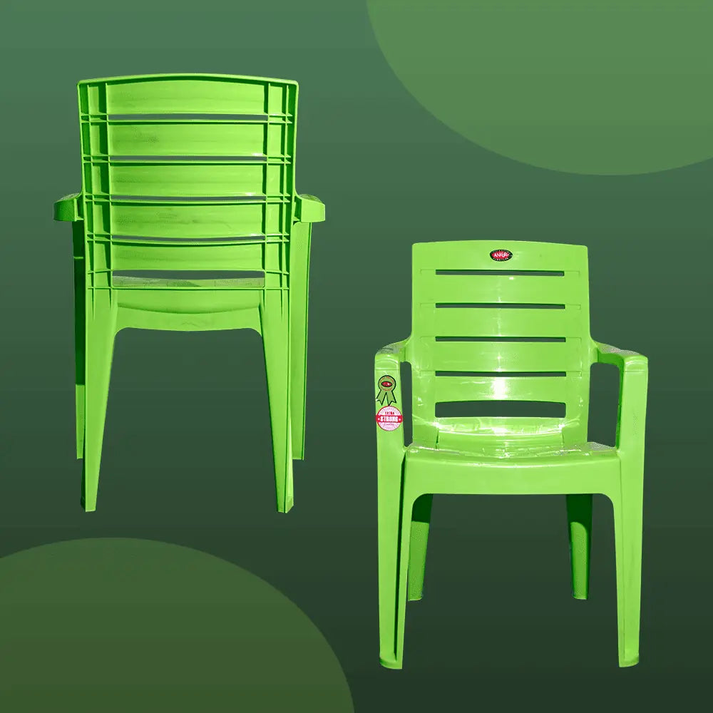 Striphy Plastic Chair Set of 2 - Office Chair