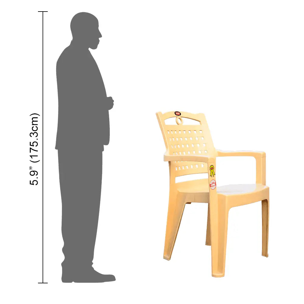 Comfy Plastic Chair Set of 4 - Dining Chair