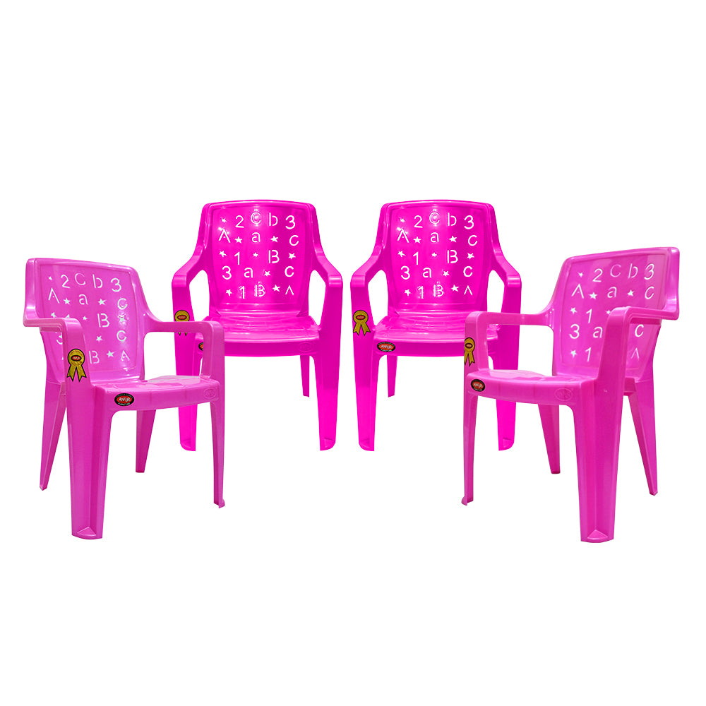Fun Kid Chair Set of 4 – Alphabet Edition