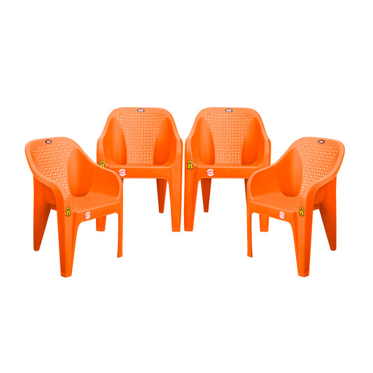 Roomy Plastic Chair Set of 4