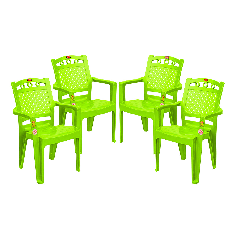Majesty Plastic Chair Set of 4- Luxurious Seating