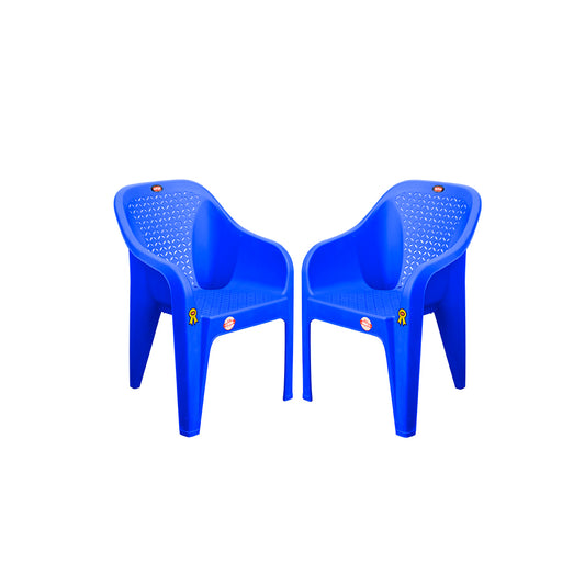 Roomy Plastic Chair Set of 2 - Versatile Seating