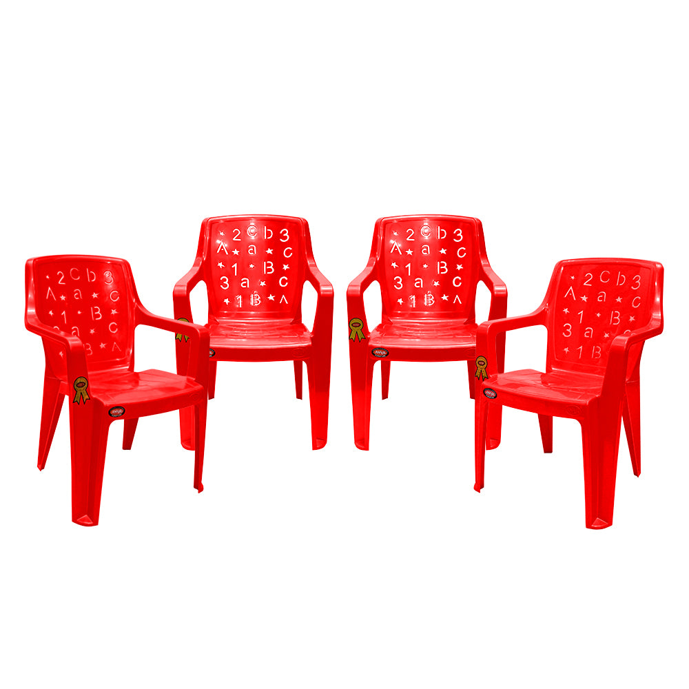 Fun Kid Chair Set of 4 – Alphabet Edition
