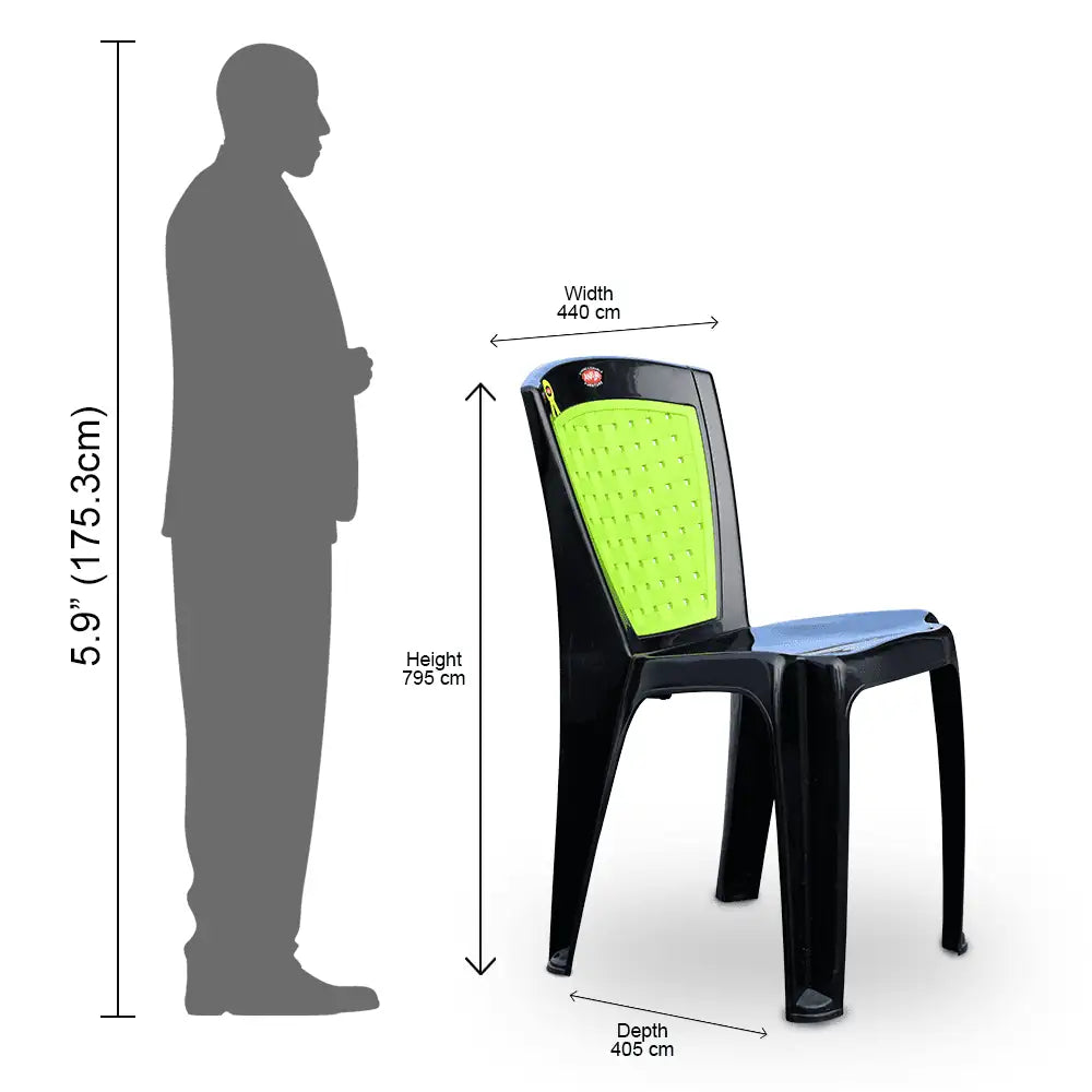 Unique Plastic Chair Set of 2 - Modern Chair