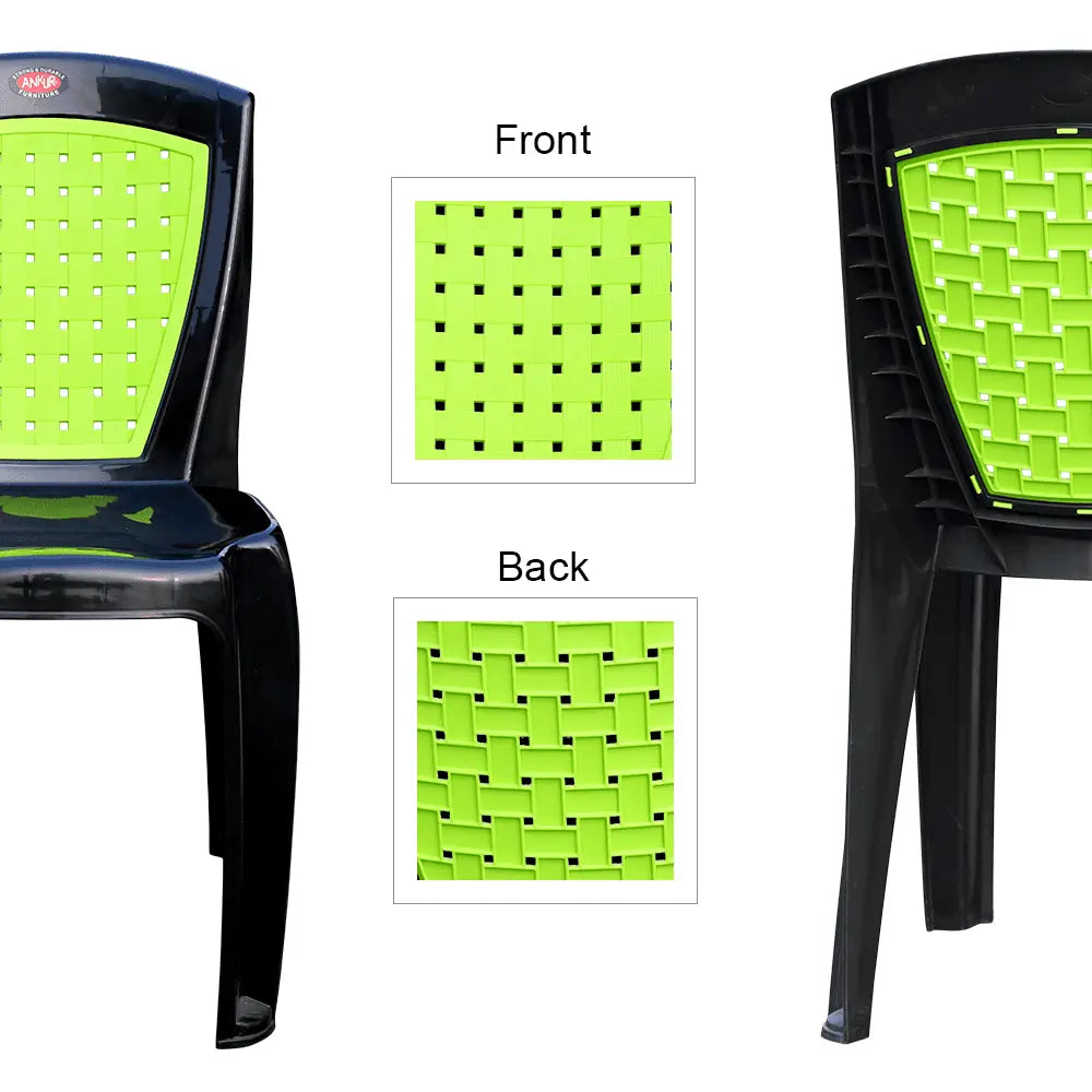 Unique Plastic Chair Set of 2 - Modern Chair