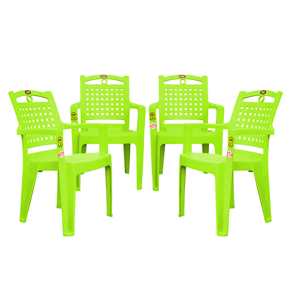 Comfy Plastic Chair Set of 4 - Dining Chair
