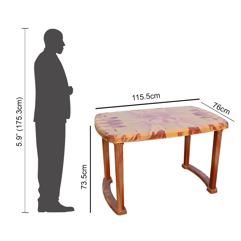 Designer Plastic Table & Chair Set – 4 Chairs + 1 Table