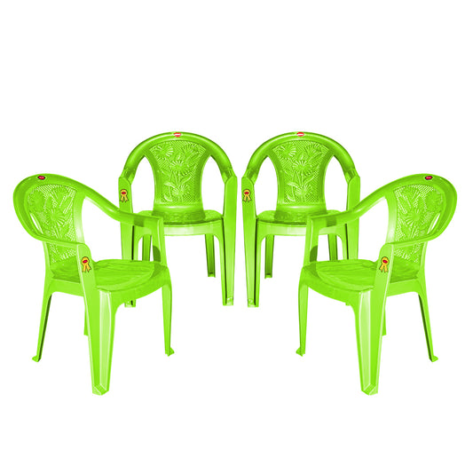 New Flora Plastic Chair Set of 4 - Outdoor Chair