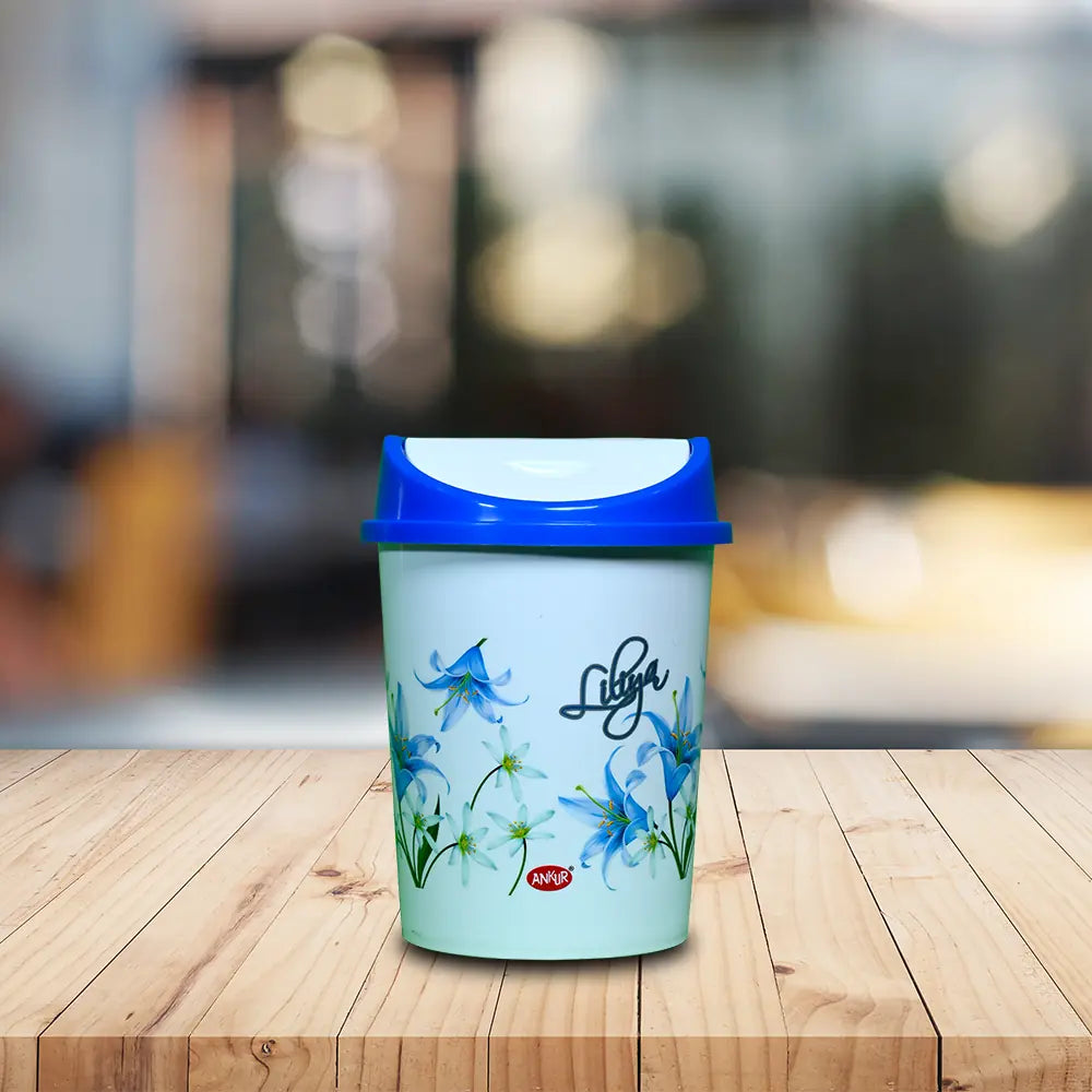 So Cute Printed Waste Bin – Plastic Dustbin (3L/6L, Set of 3)