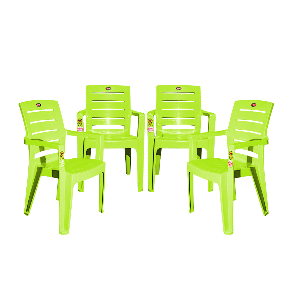 Striphy Plastic Chair Set of 4 - Office Chair