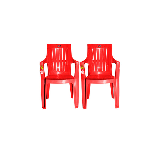 Cane Plastic Chair Set of 2 - Outdoor Chair