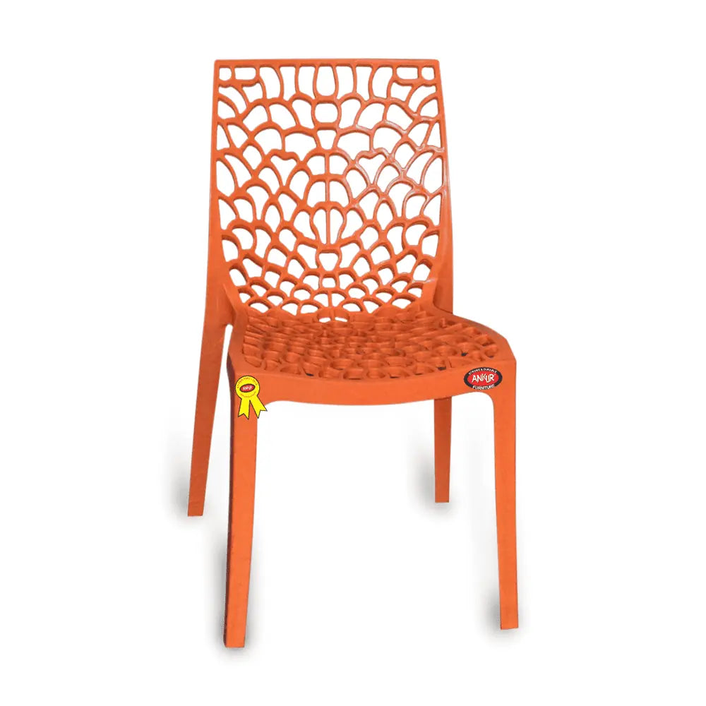 Spiro Plastic Chair Set of 4 - Armless Chair
