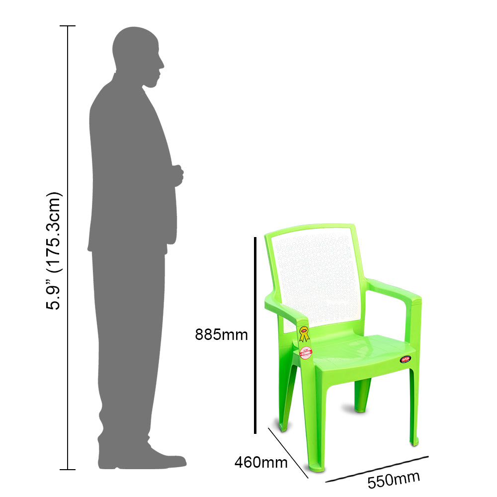 Imperial Plastic Chair Set of 2 - Garden Chair