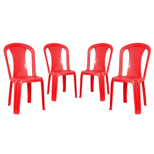 Topaz Plastic Chair Set of 4 - Compact Chair