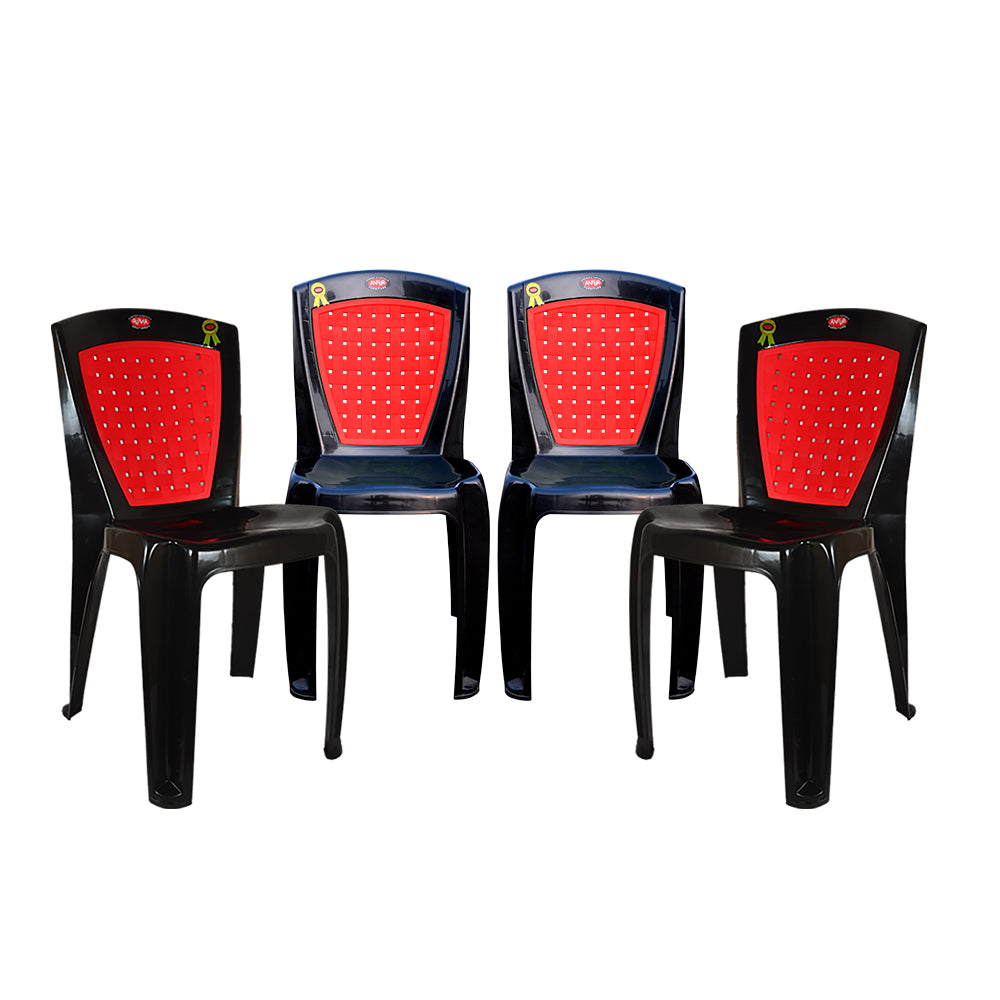 Unique Plastic Chair Set of 4 - Stylish Chair