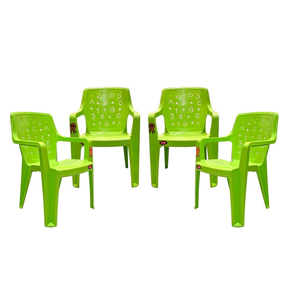 Fun Kid Chair Set of 4 – Alphabet Edition