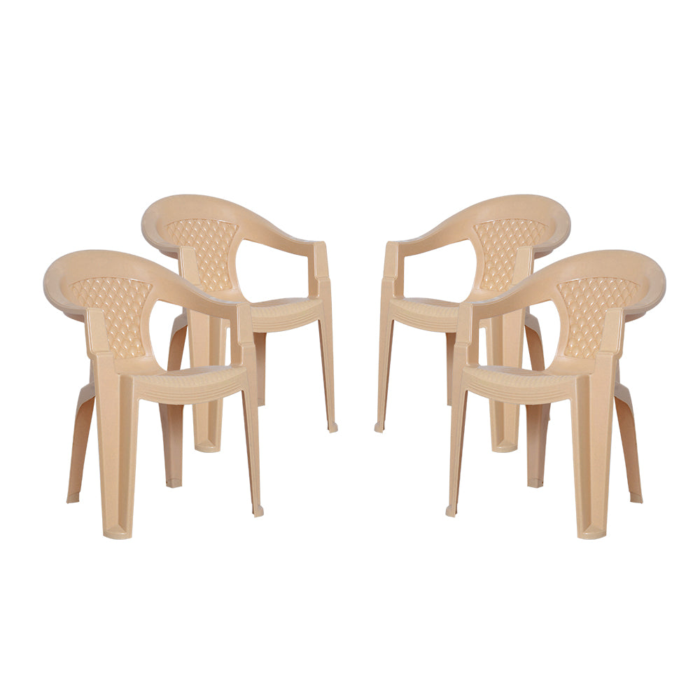 Burfy Plastic Chair Set of 4