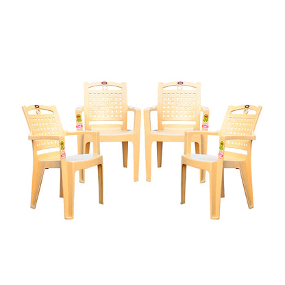 Comfy Plastic Chair Set of 4 - Dining Chair