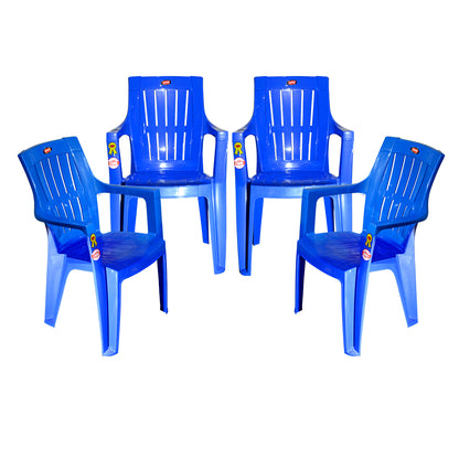 Cane Plastic Chair Set of 4 - Outdoor Chair
