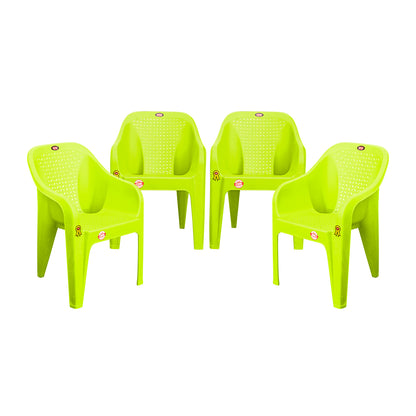Roomy Plastic Chair Set of 4