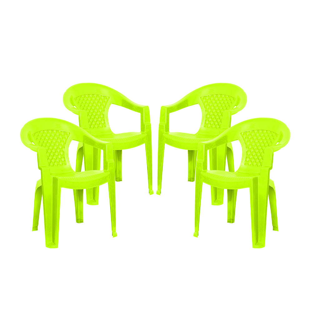 Burfy Plastic Chair Set of 4