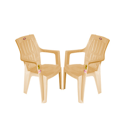 Cane Plastic Chair Set of 2 - Outdoor Chair