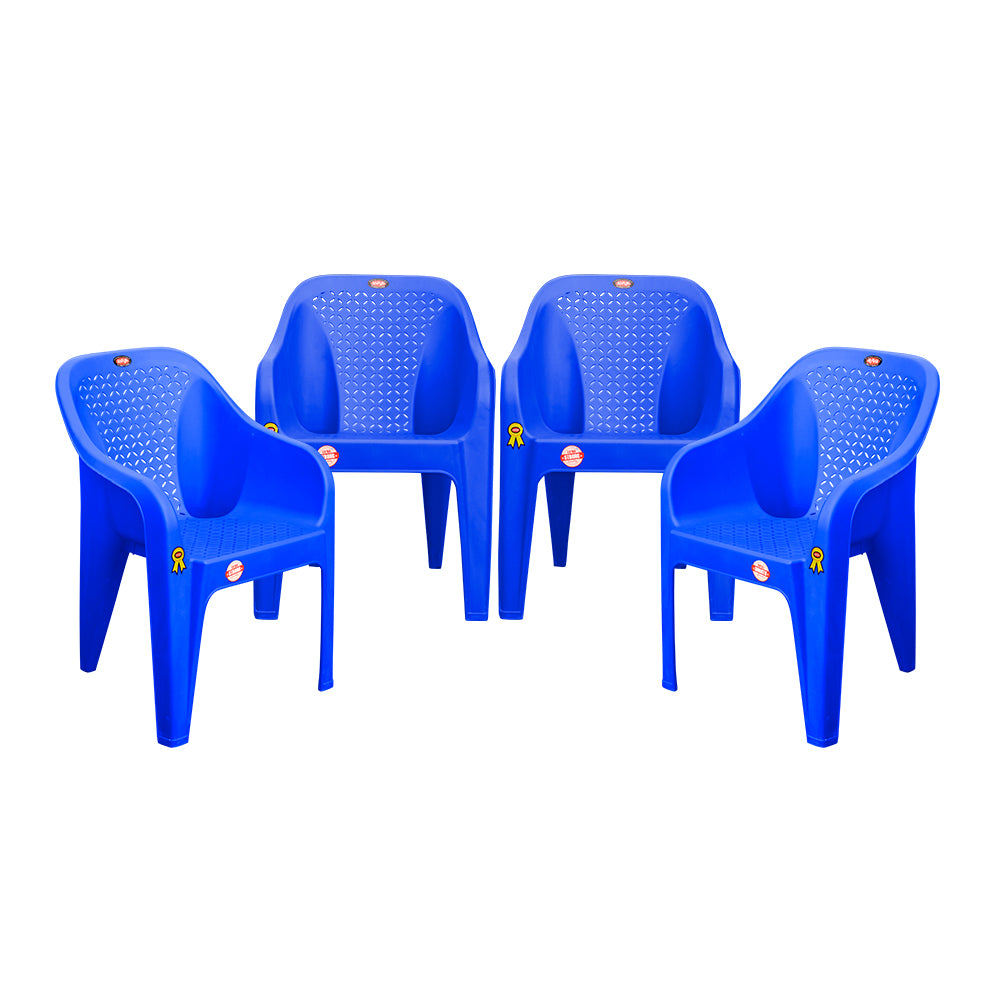 Roomy Plastic Chair Set of 4