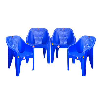 Roomy Plastic Chair Set of 4