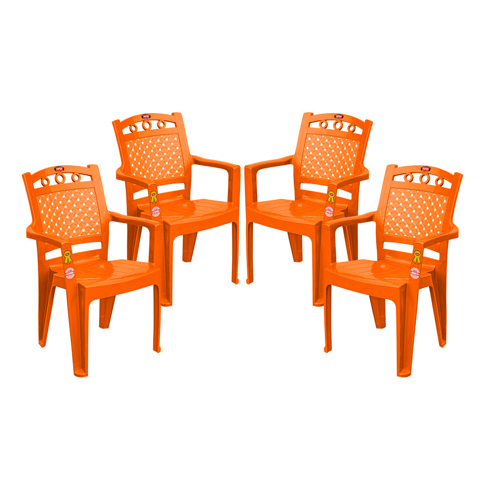 Majesty Plastic Chair Set of 4- Luxurious Seating