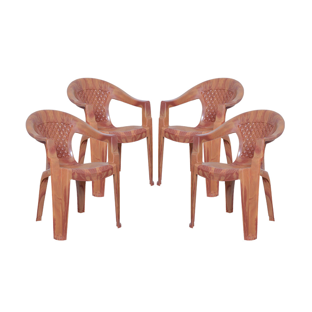 Burfy Plastic Chair Set of 4