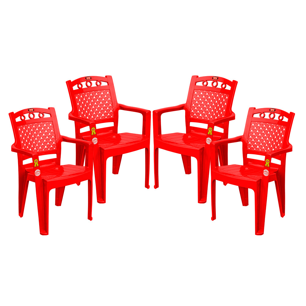 Majesty Plastic Chair Set of 4- Luxurious Seating