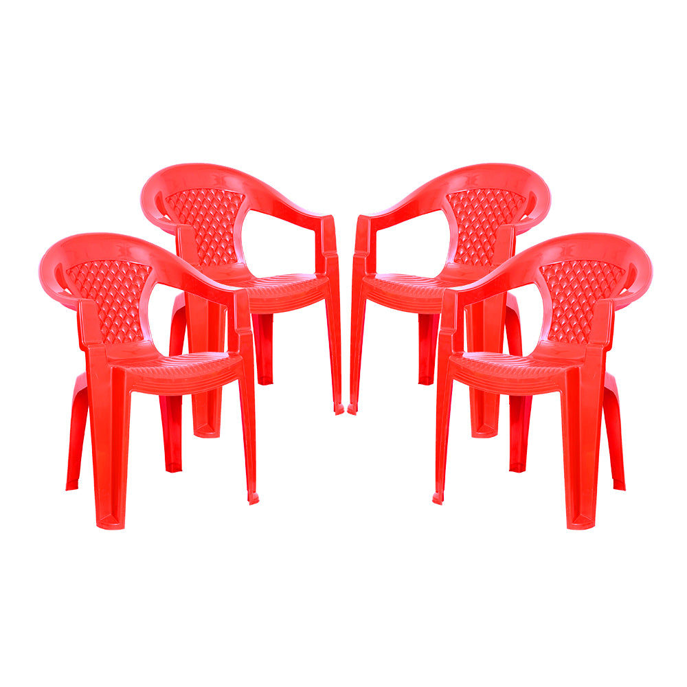 Burfy Plastic Chair Set of 4