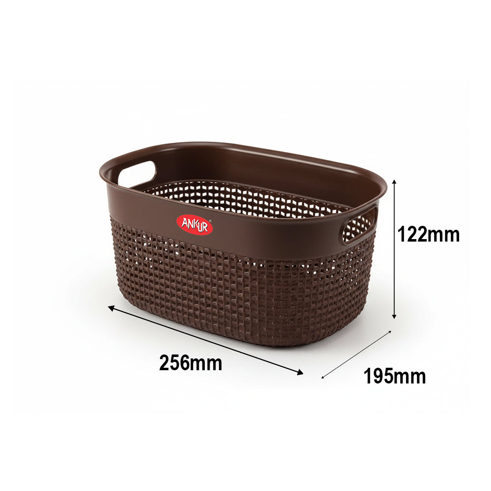 Vintage Multipurpose Storage Basket Set – Big (3 Pcs)