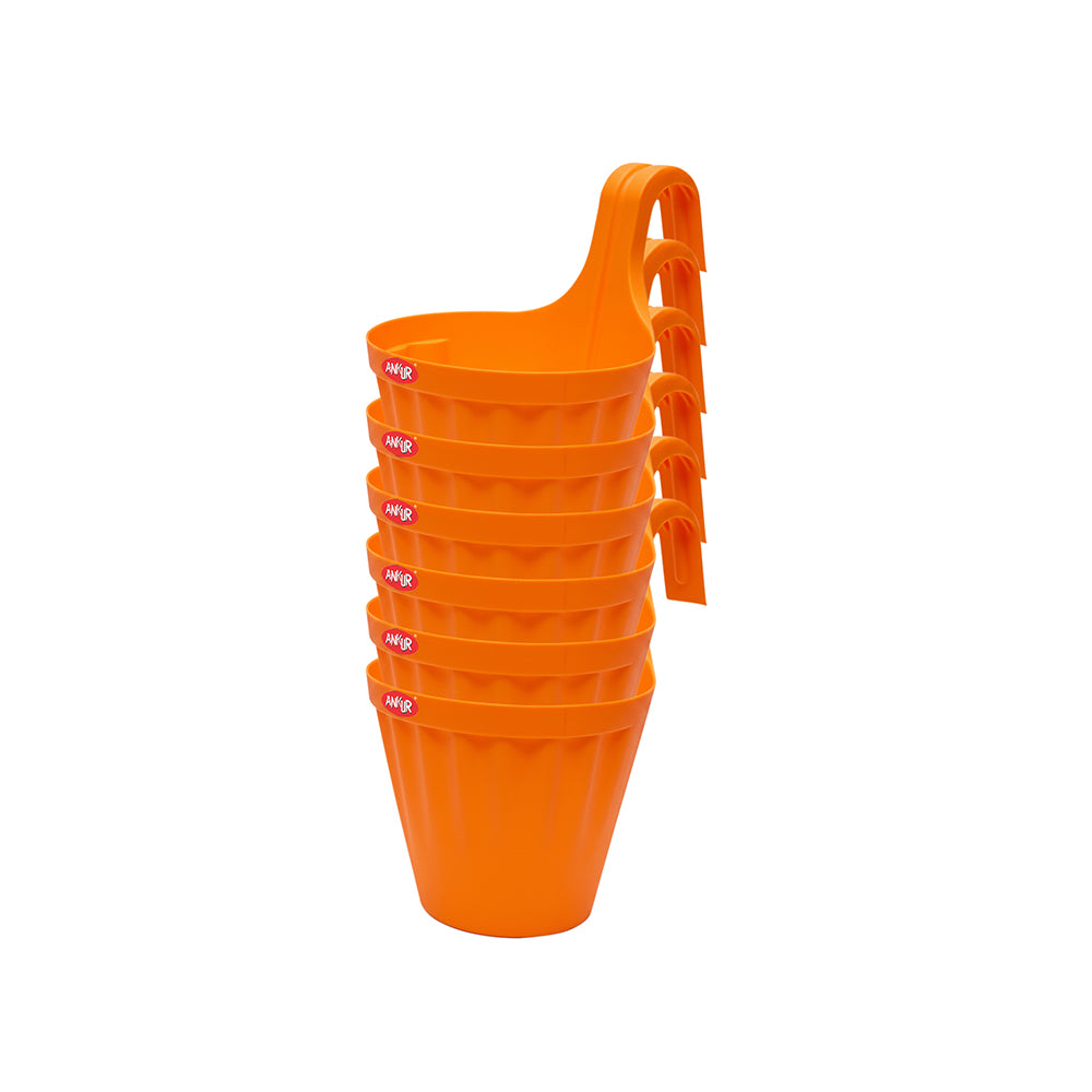 Vessel Single-Hook Wall Hanging Planter (Set of 6)