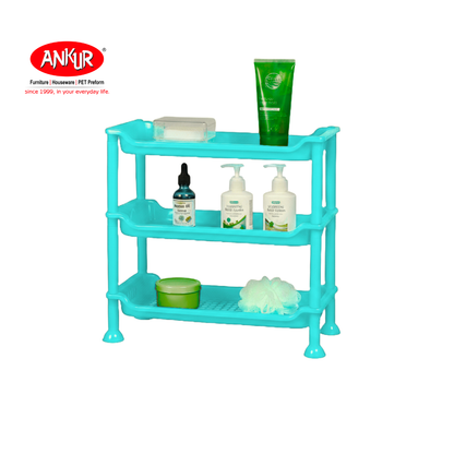 Ankur Decora Plastic Shelf Rack - Stylish Kitchen & Bathroom Organizer