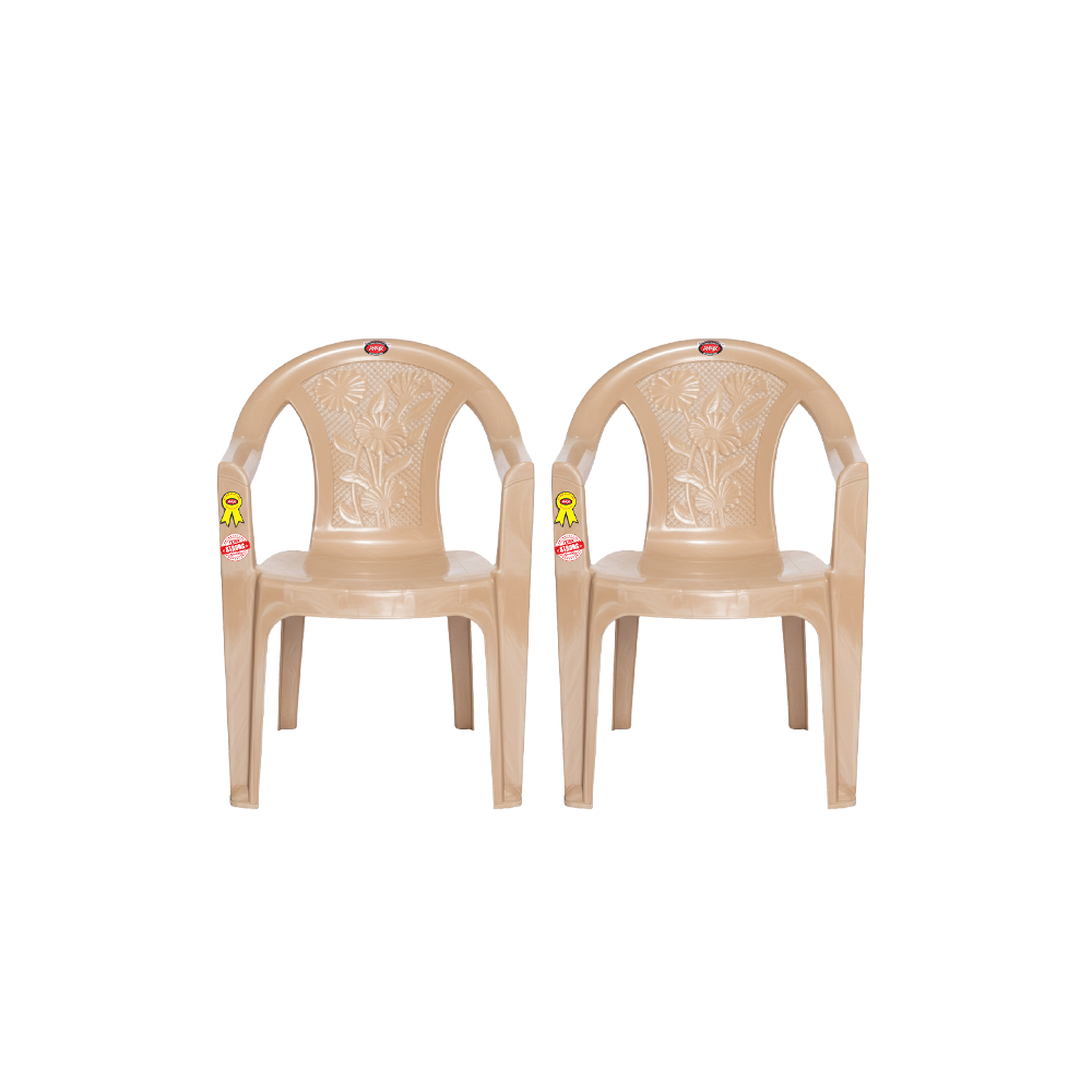 New Flora Plastic Chair Set of 2 - Outdoor Chair