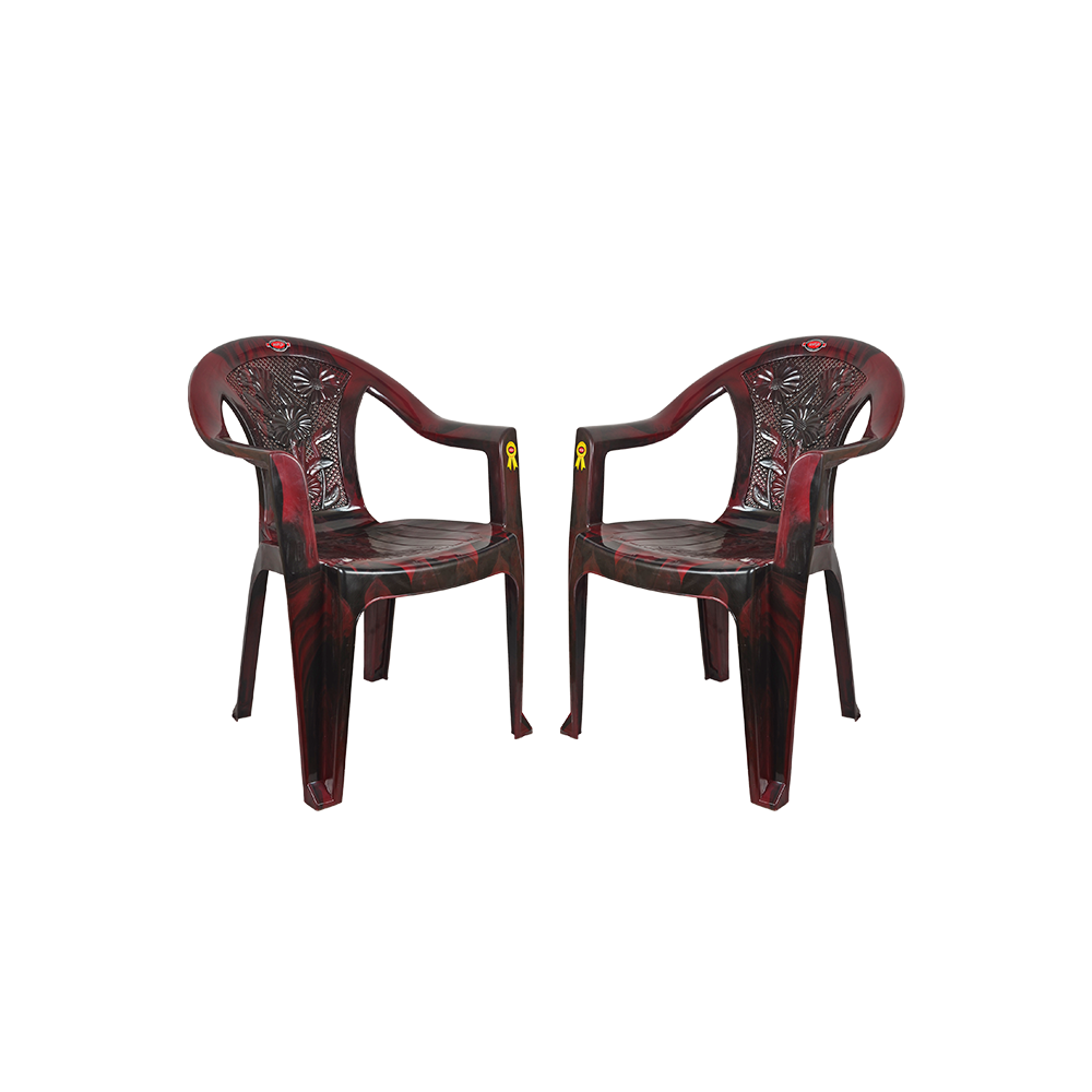 New Flora Plastic Chair Set of 2 - Outdoor Chair