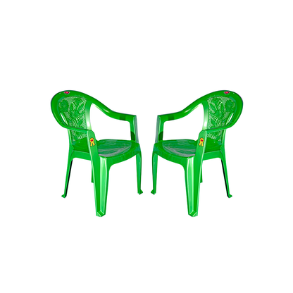 New Flora Plastic Chair Set of 2 - Outdoor Chair