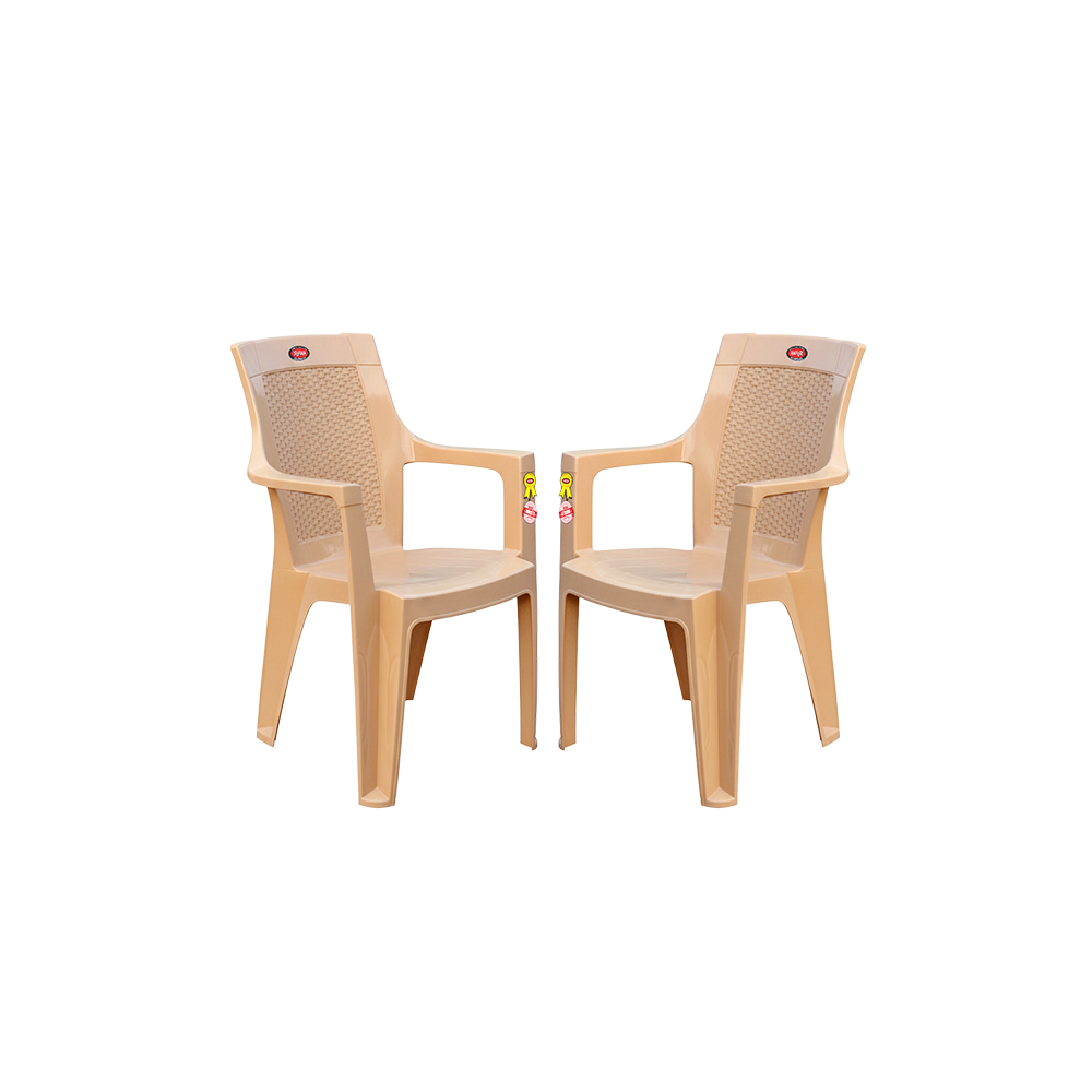 Wicker Plastic Chair Set of 2