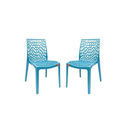 Spiro Modern Plastic Chair Set of 2