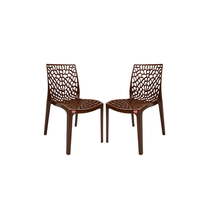Spiro Modern Plastic Chair Set of 2