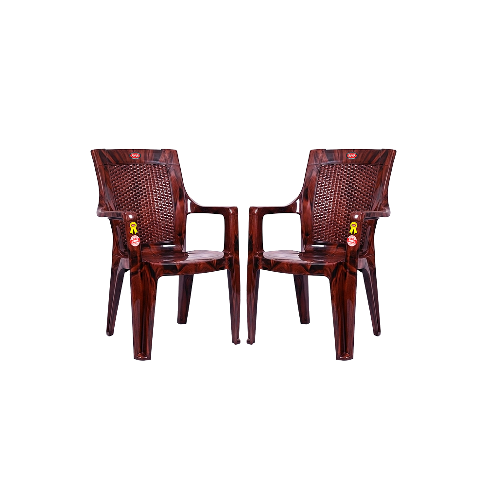 Wicker Plastic Chair Set of 2