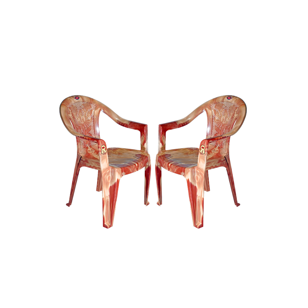 New Flora Plastic Chair Set of 2 - Outdoor Chair