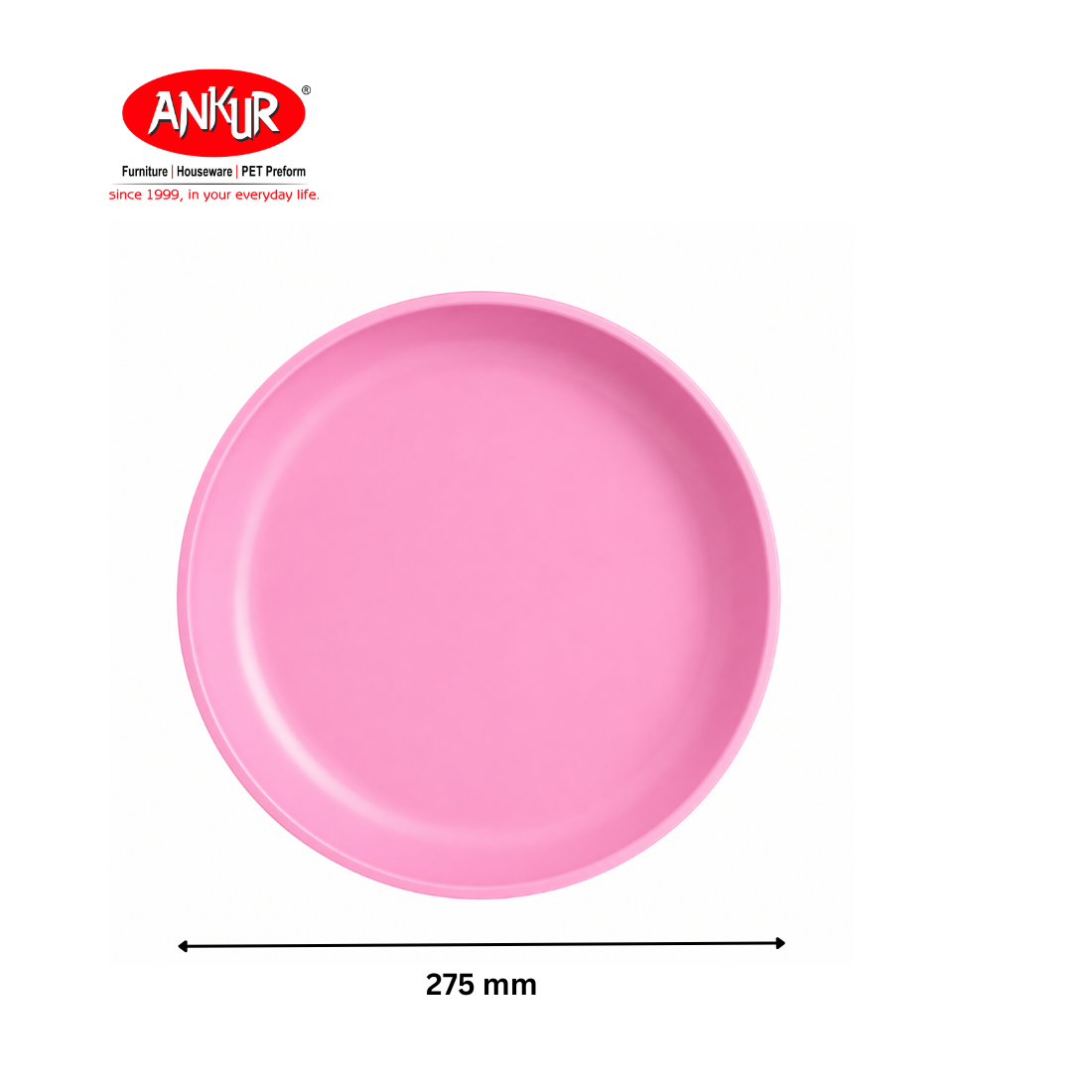 Ankur Zesty Microsafe Round Plates (Pack of 6)