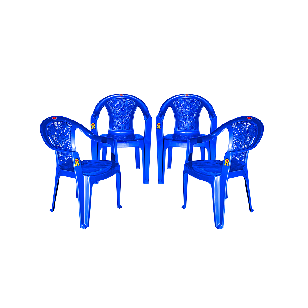 New Flora Plastic Chair Set of 4 - Outdoor Chair