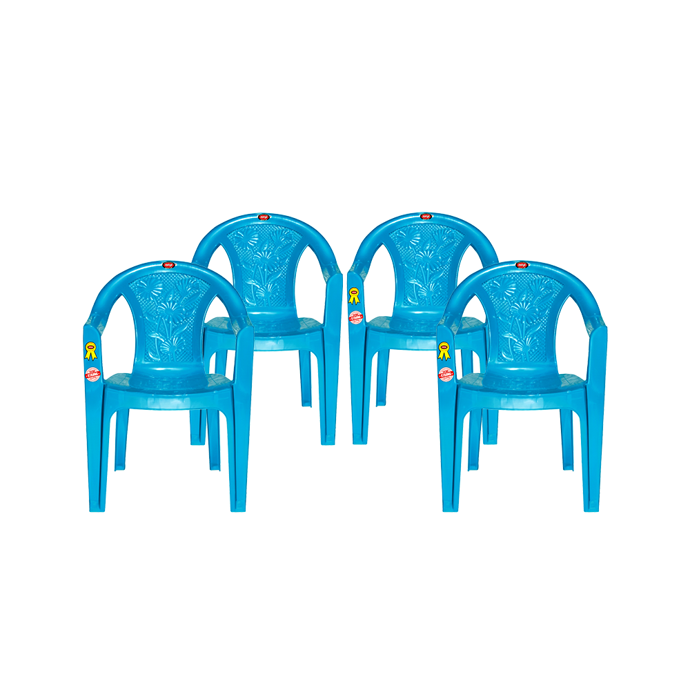 New Flora Plastic Chair Set of 4 - Outdoor Chair