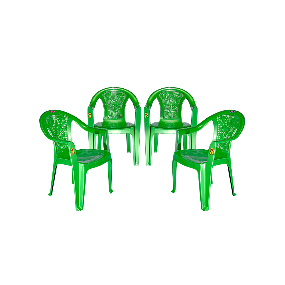 New Flora Plastic Chair Set of 4 - Outdoor Chair